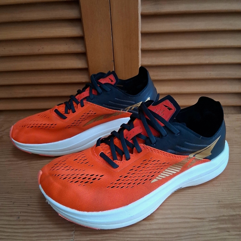 Altra Orange and Black Athletic Shoes